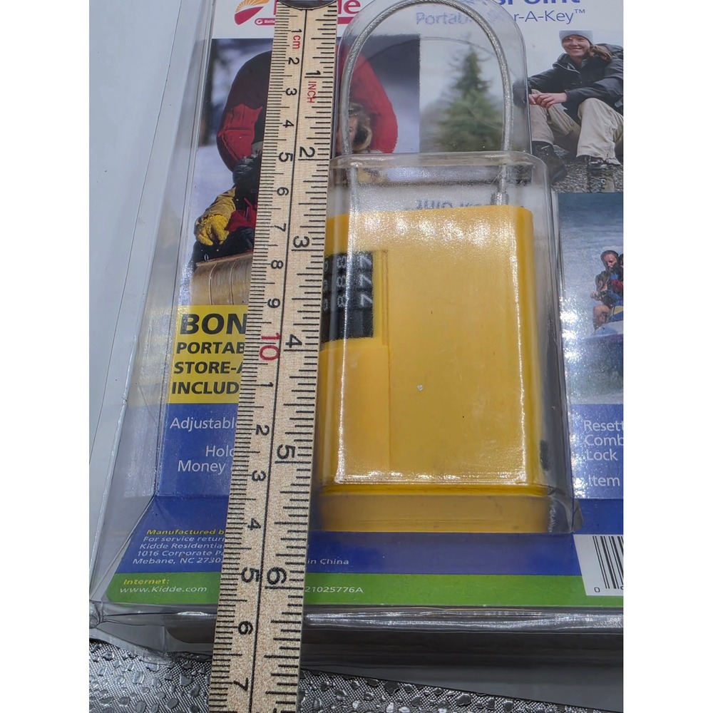 Kidde AccessPoint Portable Stor-A-Key Yellow Combination Lock Box - Picture 4 of 5